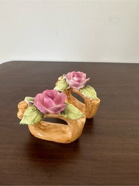Pia fine bone china napkin rings - set of 2